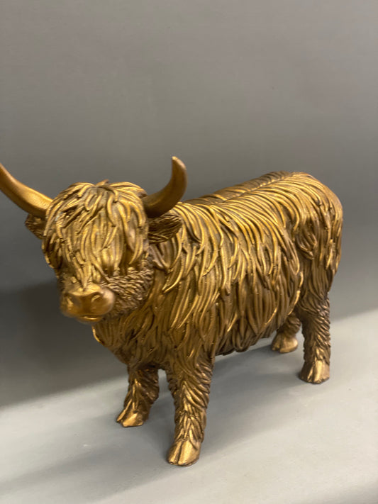 Bronze Highland Cow