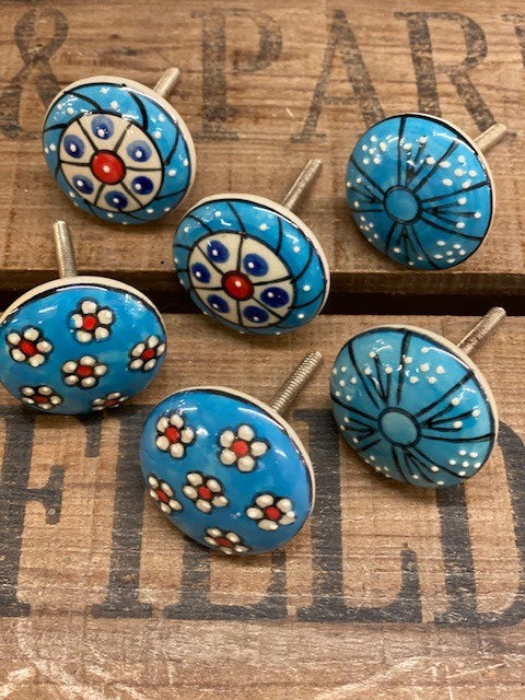 Set of Six Ceramic Drawer Knobs