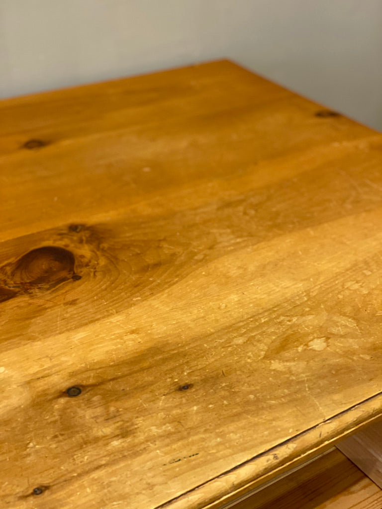 Pine Double Pedestal Desk