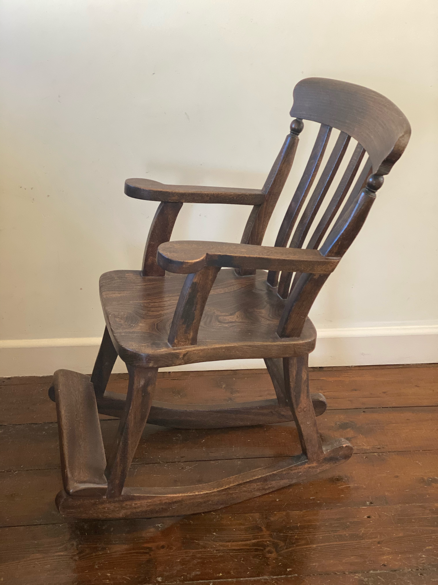 Hand-made Solid Wood Child's Rocking Chair