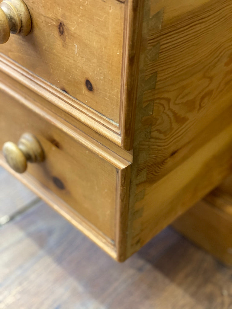 Pine Double Pedestal Desk