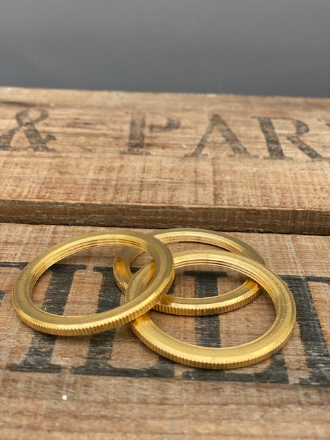 Shade Ring for ES Brass Lampholder with Cable Strain Fitting