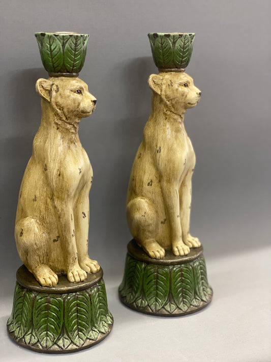 Leopard Candlestick