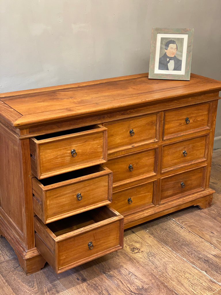 Large Oak Merchants Chest