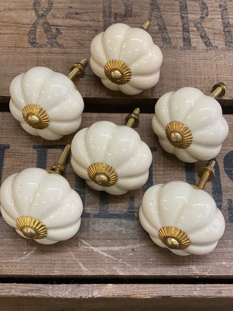 Set of Six Ceramic Drawer Knobs