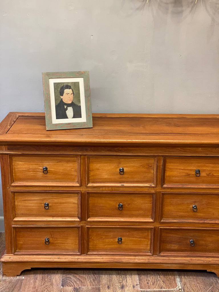 Large Oak Merchants Chest