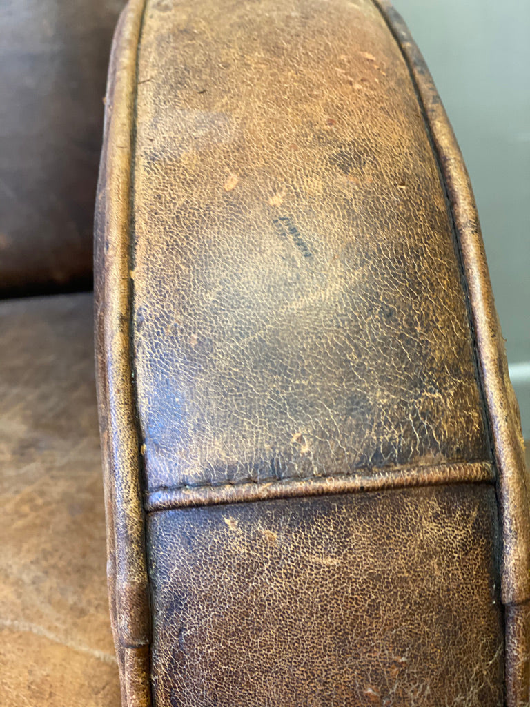 Distressed Vintage Leather Chair