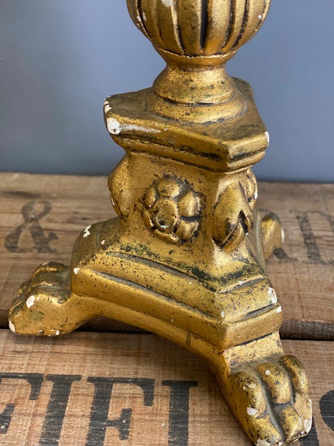 Vintage Gilt and Gesso Table Lamp