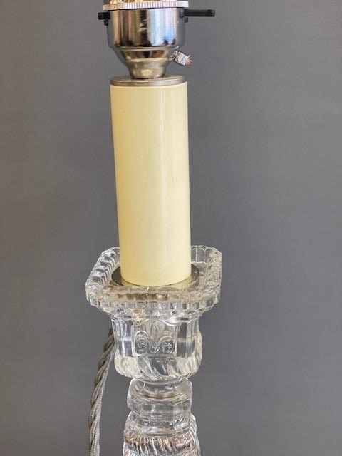 Glass Candlestick Table Lamp