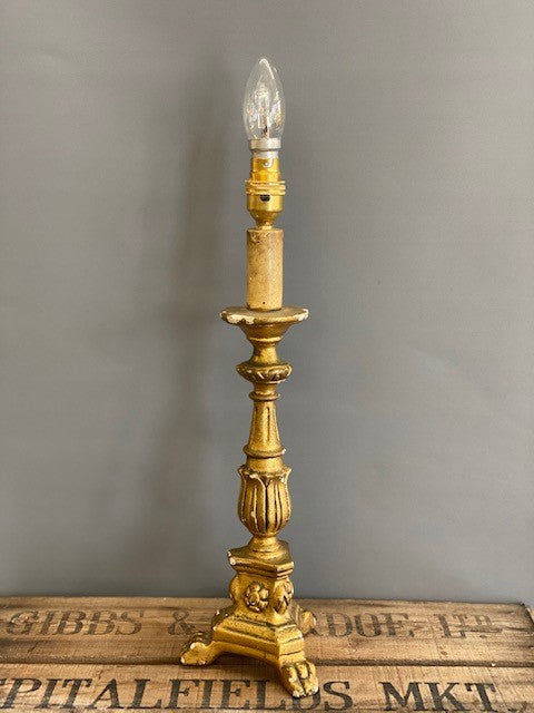 Vintage Gilt and Gesso Table Lamp